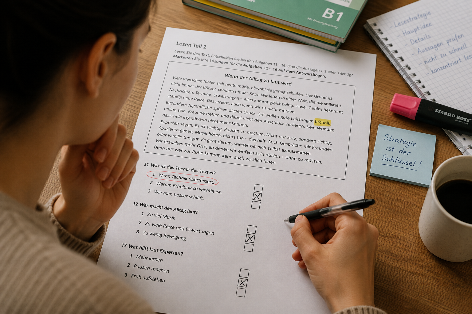 Warum Prüfungsteilnehmer im Lesen Fehler machen und wie man sie vermeiden kann