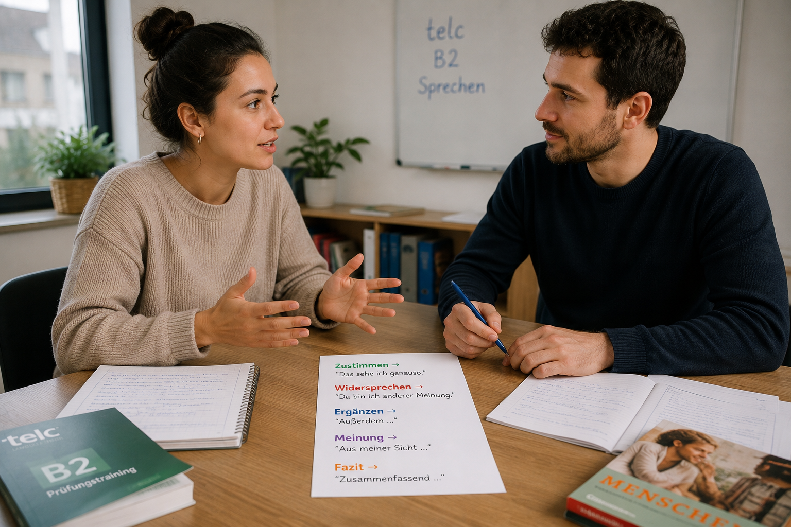 Redemittel für B2 Diskussion