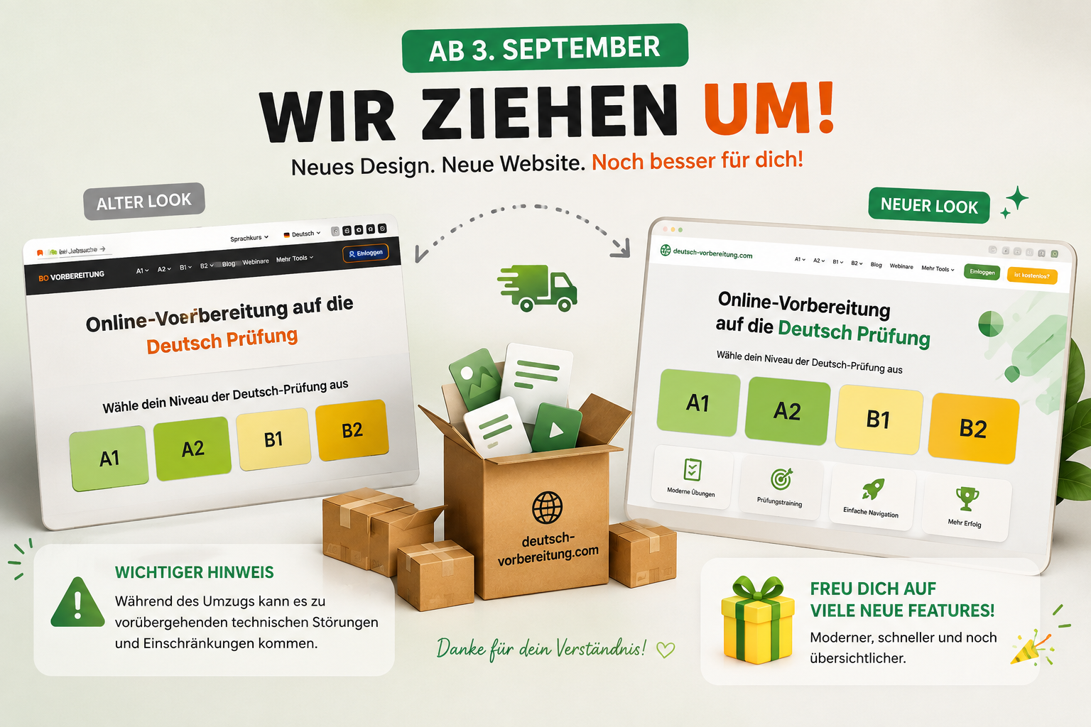 Deutsch Vorbereitung wird neu: Das ändert sich bald