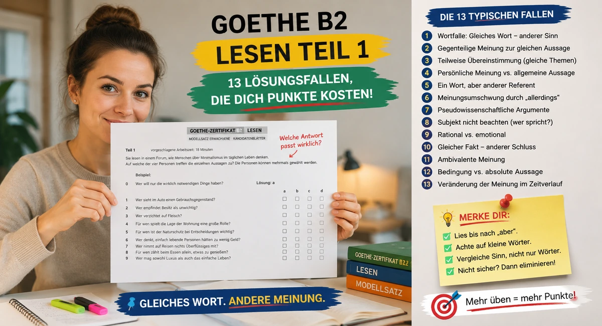 Lesen Teil 1: Alle Fallen auf einen Blick