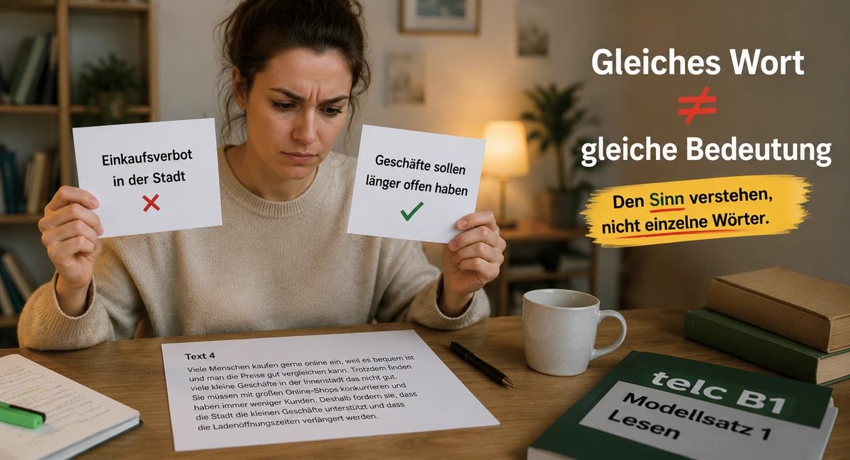 telc B1 Lesen Teil 1: Die richtige Strategie und alle typischen Fallen