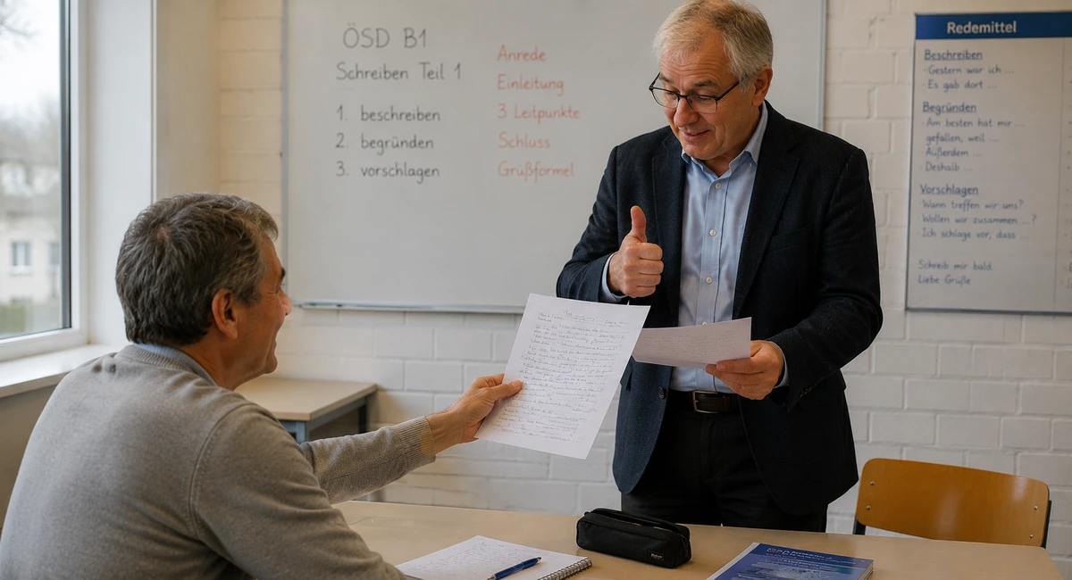 B1 ÖSD Schreiben Teil 1: Aufbau, Bewertung und typische Fehler