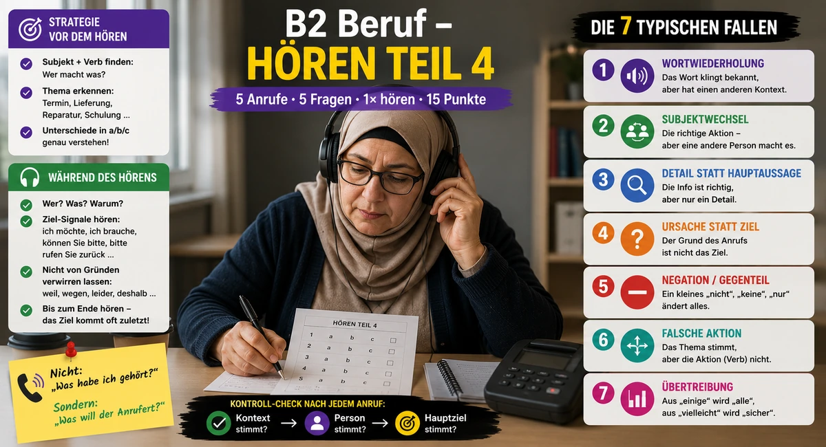 Hören Teil 4: Strategie und 7 Fallen, die Sie kennen müssen