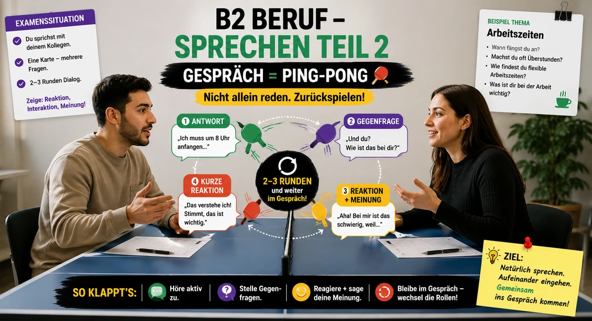 Mit Kolleginnen und Kollegen sprechen: Antipanika-Strategie für Teil 2