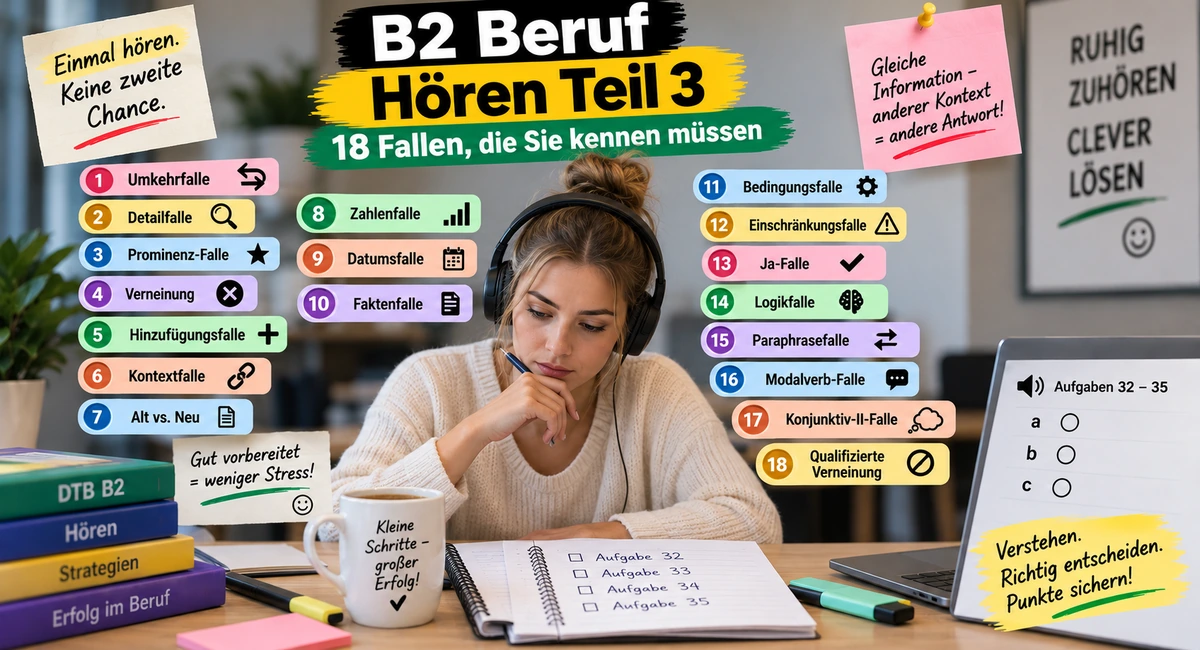 Hören Teil 3: 18 Fallen, die Sie kennen müssen
