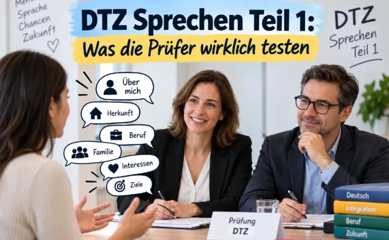 B1 DTZ Sprechen Teil 1: Was die Prüfer wirklich testen