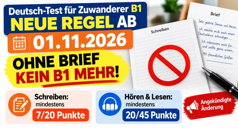 DTZ B1 Prüfung ab 1. November: Dobrindt verschärft die Regeln