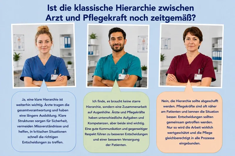 Hierarchie zwischen Arzt und Pflege noch zeitgemäß?