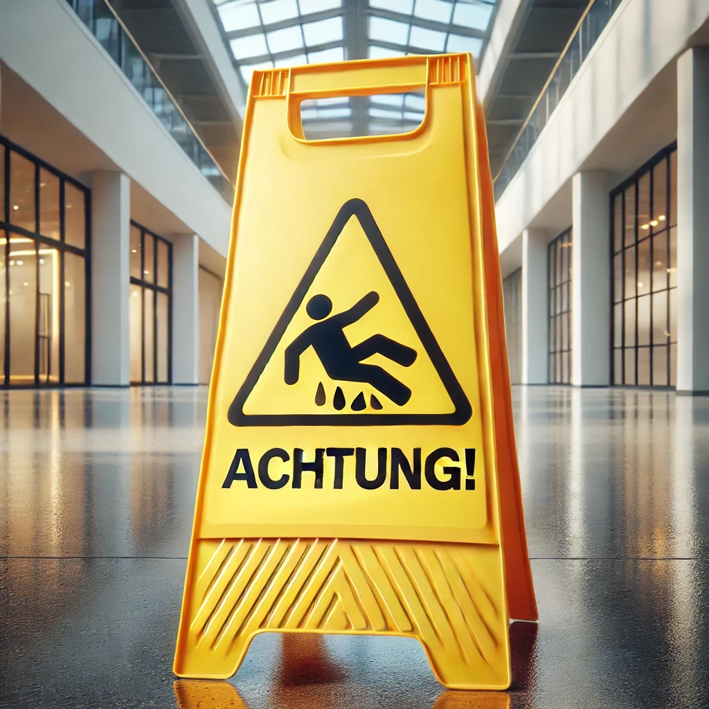 Achtung! Rutschgefahr