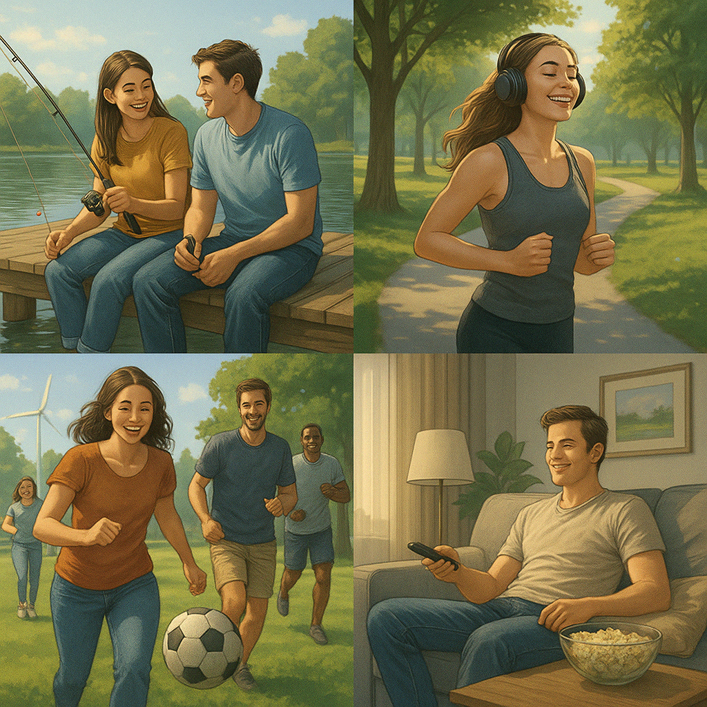Freizeit und Fußball
