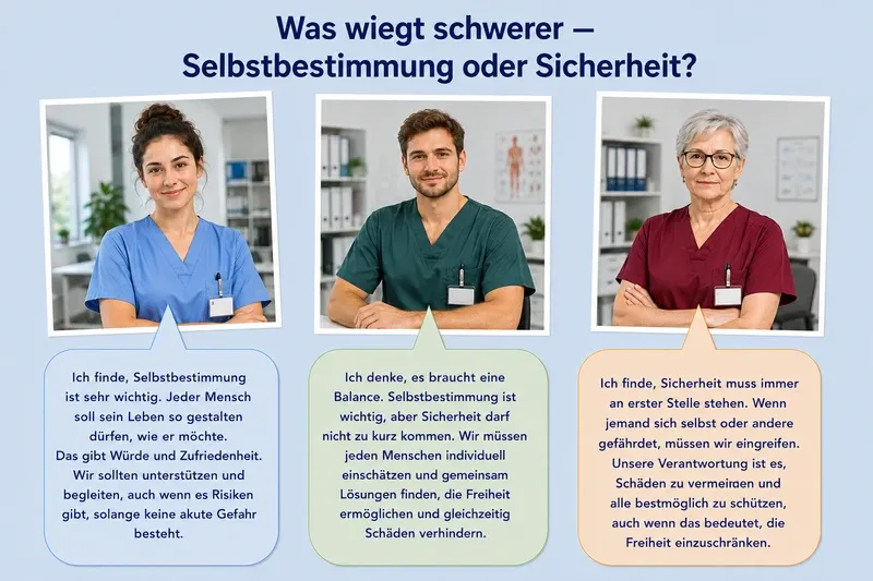 Was wiegt schwerer - Selbstbestimmung oder Sicherheit?