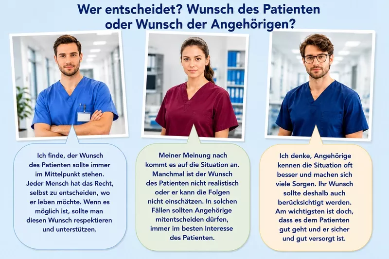 Wer entscheidet, Patient oder Angehörige?