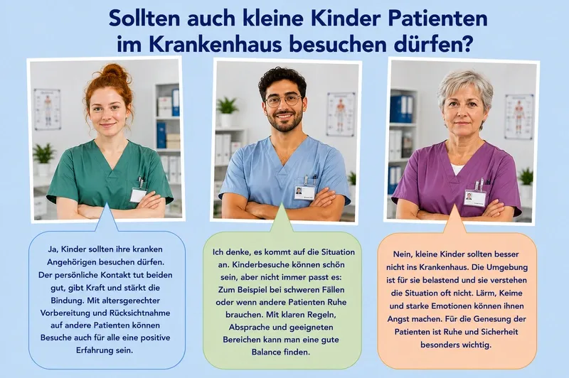 Dürfen kleine Kinder Patienten im Krankenhaus besuchen?